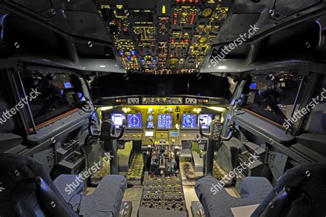 View Cockpit Boeing 737 700 Flight Editorial Stock Photo - Stock Image ...