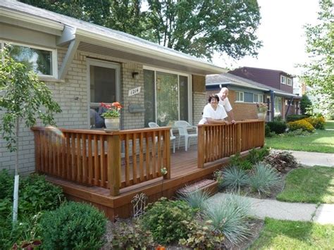 decks + outdoor stuff | Front porch deck, Porch design, Front deck