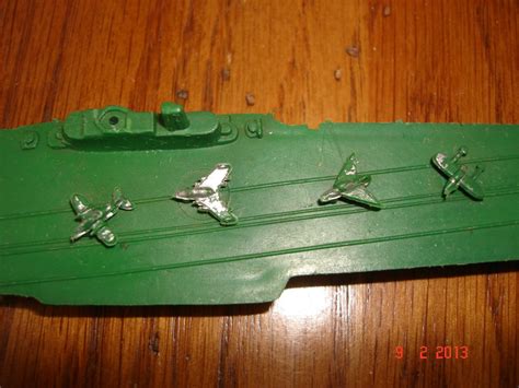 Vintage 1960's Toy Plastic Aircraft Carrier Made In by TessesAttic