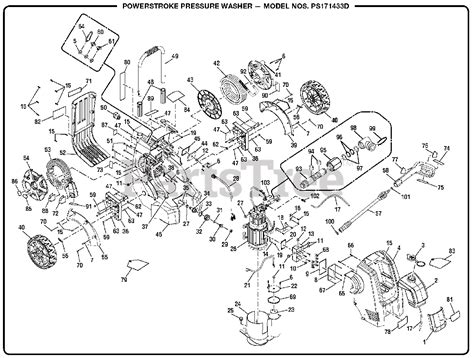 PowerStroke PS 171433 D - PowerStroke Pressure Washer General Assembly Parts Lookup with ...