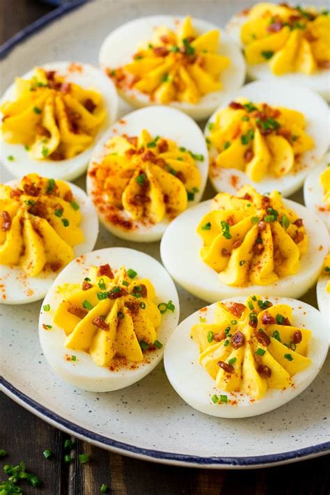 Bacon Deviled Eggs - Dinner at the Zoo