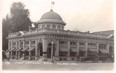 Tulare California First National Bank Real Photo Vintage Postcard ...