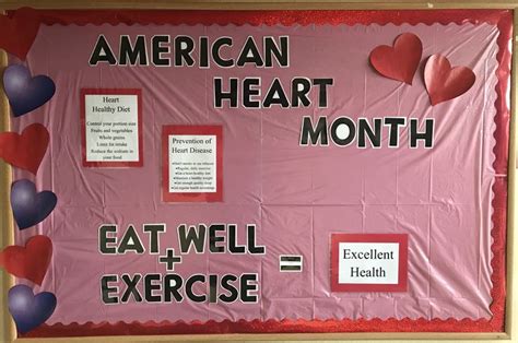 American Heart Month Bulletin Board | Heart month bulletin board, Heart ...