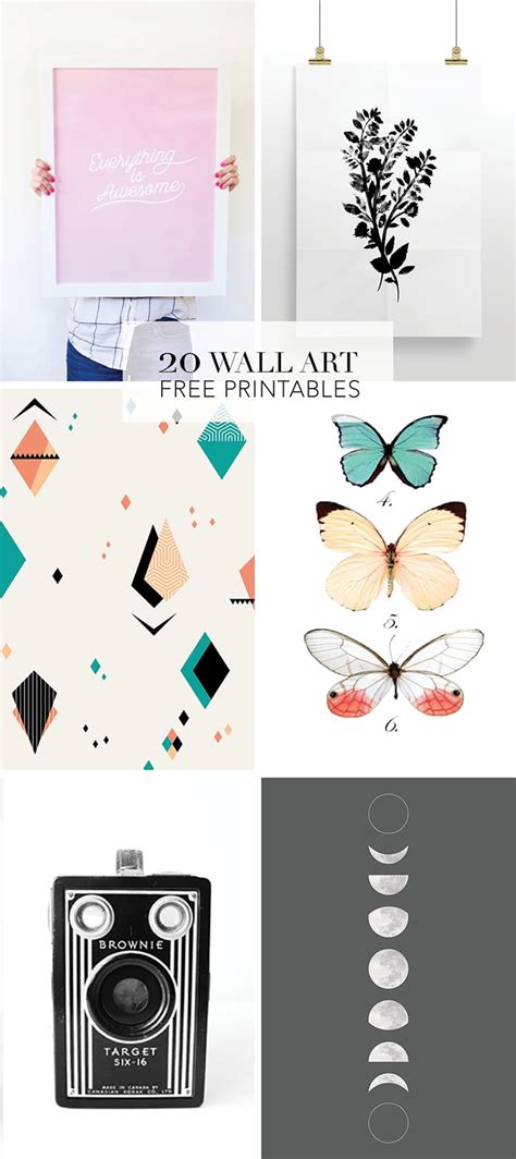 20 Favorite Wall Art Free Printables - Alice and Lois