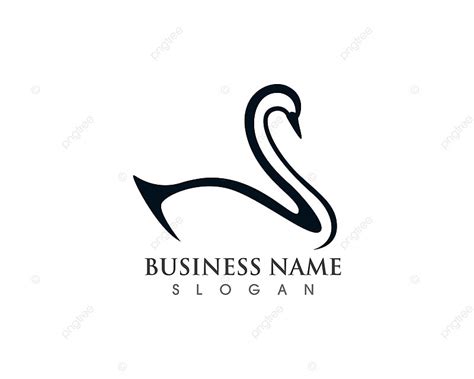 Swan Logo Vector PNG Images, Swan Logo Template Vector, Bird ...