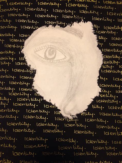 Art * identity * art project * idea * gcse * title page * eye * drawing * own work * gold pen ...