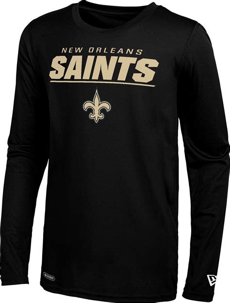 KTZ New Orleans Saints Black Poly Long Sleeve T-shirt for Men - Lyst