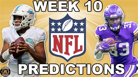 NFL WEEK 10 PREDICTIONS 2020 - YouTube