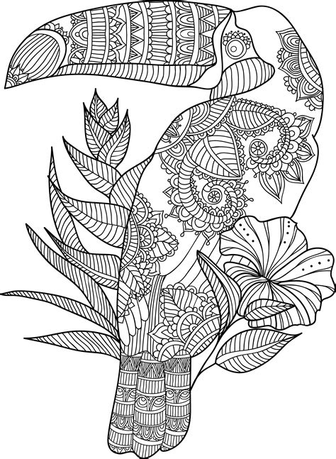 ️Zentangle Animal Coloring Pages Free Download| Goodimg.co