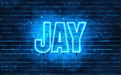 Download wallpapers Jay, 4k, wallpapers with names, horizontal text ...