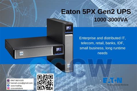 EATON 5PX Gen2 UPS 1000VA - 3000VA UPS, Computers & Tech, Office ...