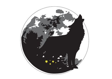 Wolf Moon Vector Graphic by Evand · Creative Fabrica