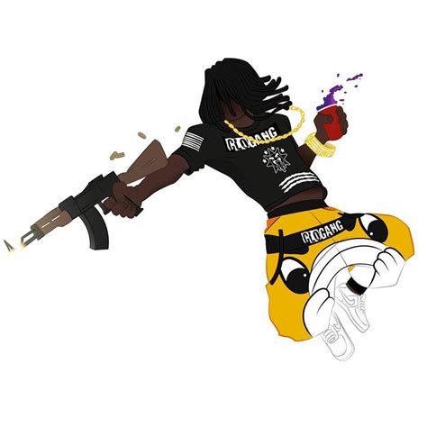 Glo Gang - Chief Keef Fan Art (#1143867) - HD Wallpaper & Backgrounds ...