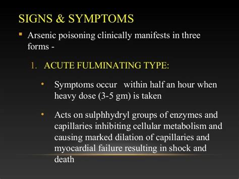 arsenic poisoning symptoms - pictures, photos