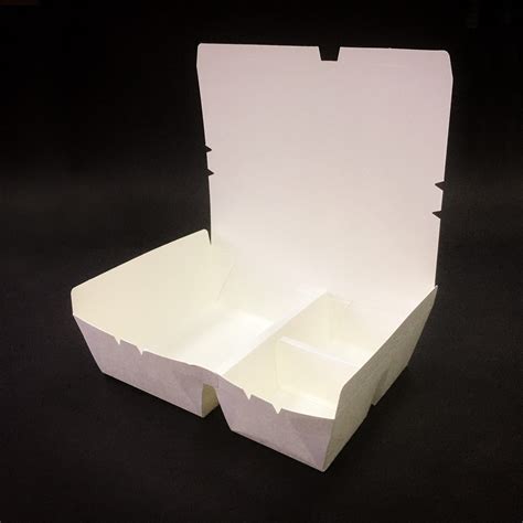 Plain Paper Lunch Box With 3 Compartment | Foodspack