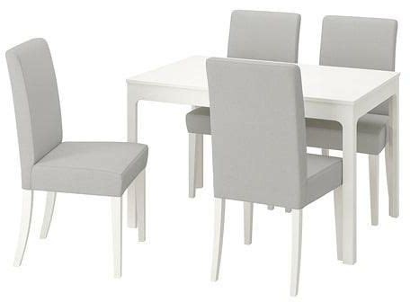EKEDALEN / HENRIKSDAL Table and 4 chairs, white, Orrsta light grey ...
