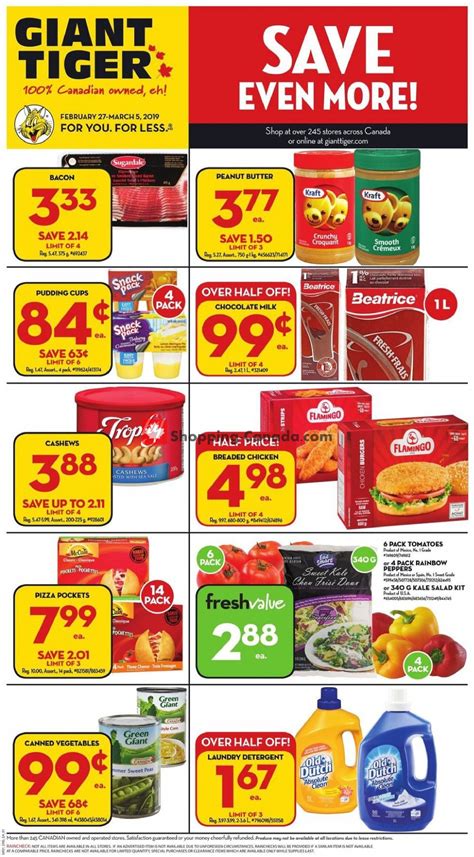 Giant Tiger Canada, flyer - (ON - Save even more): February 27 - March 5, 2019 | Shopping Canada