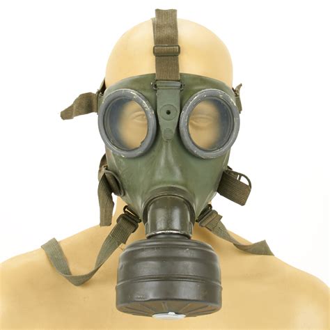 Original German WWII M-38 Gas Mask & Filter - Excellent Condition