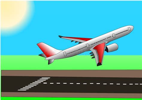 Illstration Vector of Plane or Airbus Taking Off Stock Vector ...