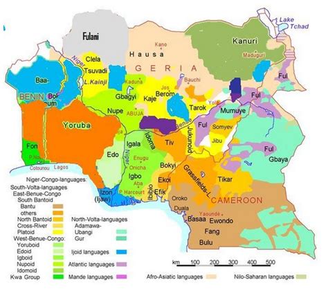 Look At Original Map Of Ethnic Groups Of Hausa Igbo Yoruba In Africa - Politics - Nigeria