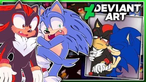 Movie Sonic and Movie Shadow Visit DEVIANTART?! - SONADOW!! - YouTube