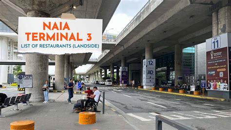 NAIA 3: List of Restaurants for Passengers & NON-PASSENGERS (Landside) - Philippine Beach Guide