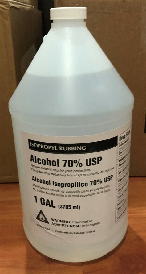 Isopropyl Rubbing Alcohol 70% Disinfectant Kills Viruses on Contact ...