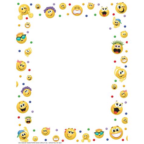 Emoticons Computer Theme Paper | Eureka School