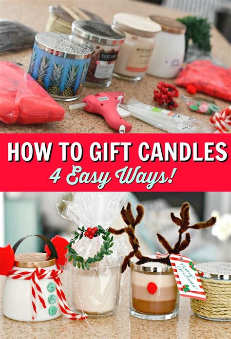 Try This: 4 Easy & Unique Christmas Candle Gift Ideas | Diy christmas ...