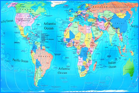 world map with countries - Free Large Images