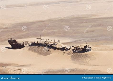 Edward Bohlen Shipwreck on Namib Desert, Skeleton Coast, Namibia. Stock Photo - Image of nosand ...