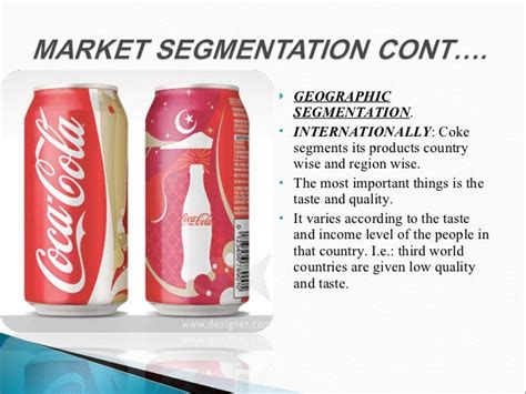 Target market and market segmentation of Coca-Cola