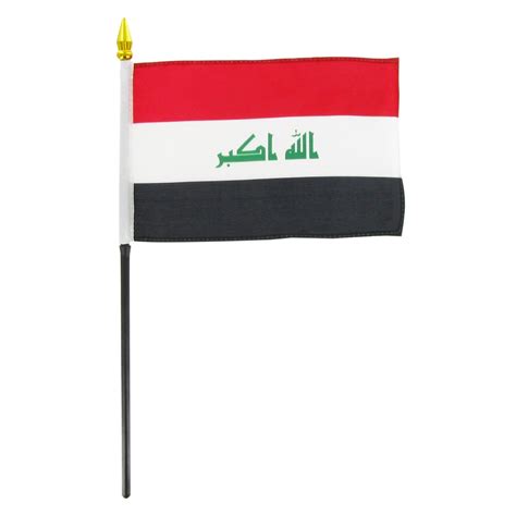 Amazon.com : US Flag Store Iraq Flag, 4 by 6-Inch : Outdoor Flags ...