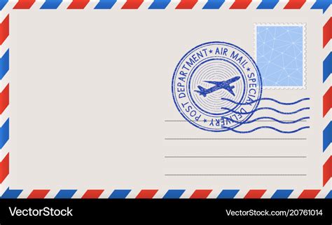 Postage Stamp On Envelope