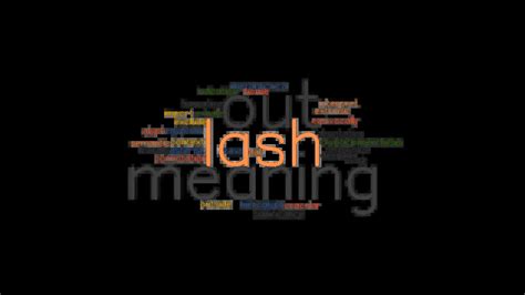 LASH OUT MEANING: Synonyms and Related Words. What is Another Word for LASH OUT MEANING ...