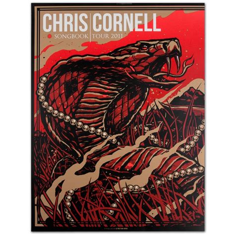 Chris Cornell 2011 Songbook Tour Print | Chris cornell, Tour posters, Book cover