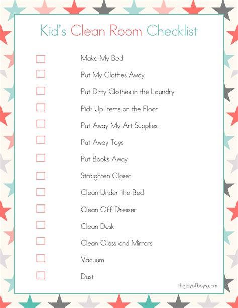 Room Cleaning Checklist Download This Free Printable Room Cleaning ...