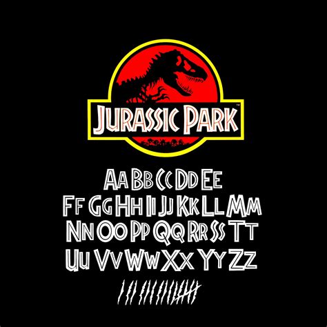 Jurassic Park Letter Font