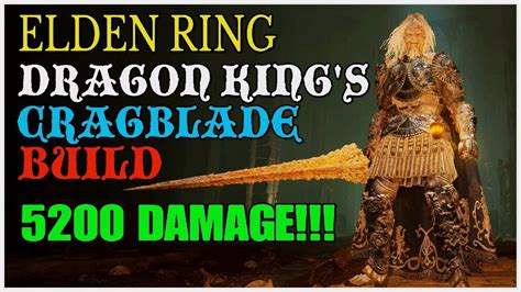 ELDEN RING - New & Improved | Dragon King's Cragblade Build | High ...