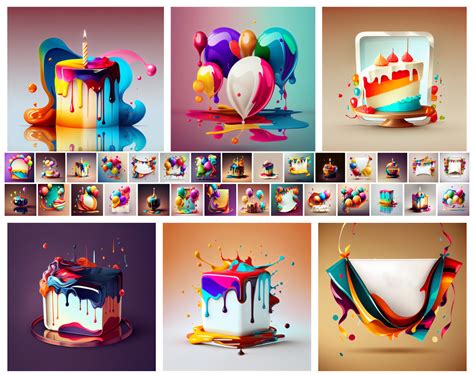 Artistic Flair: Liquid Oil Painting Birthday Backgrounds | 123freevectors