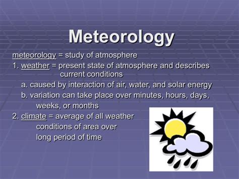 Meteorology