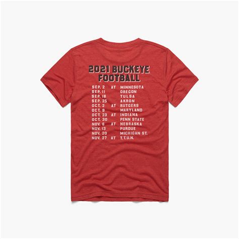 Buckeyes Football Schedule 2021 | Retro OSU Buckeyes T-Shirt – HOMAGE