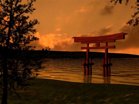 Japanese sunset by torbear on DeviantArt