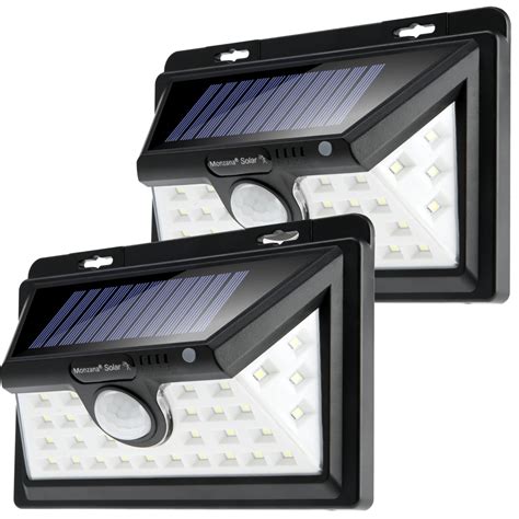 Solar Wall Light 2Pcs with Motion Sensor 34LEDs | DeubaXXL