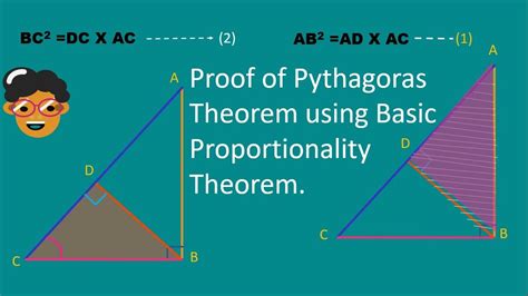 Proof Of Pythagoras Theorem using Basic Proportionality Theorem For Clas... Pythagoras Theorem ...