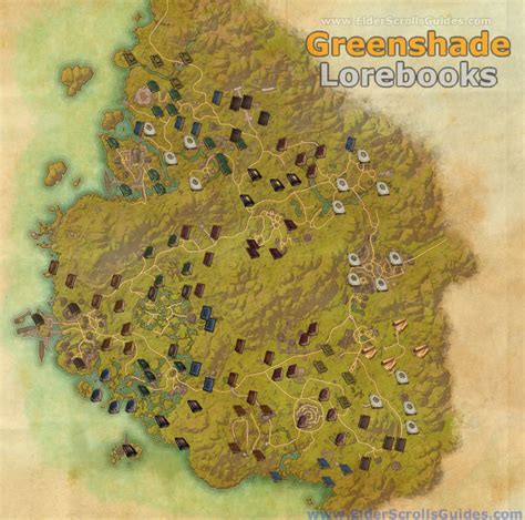 Greenshade Lorebooks Map | Elder Scrolls Online Guides