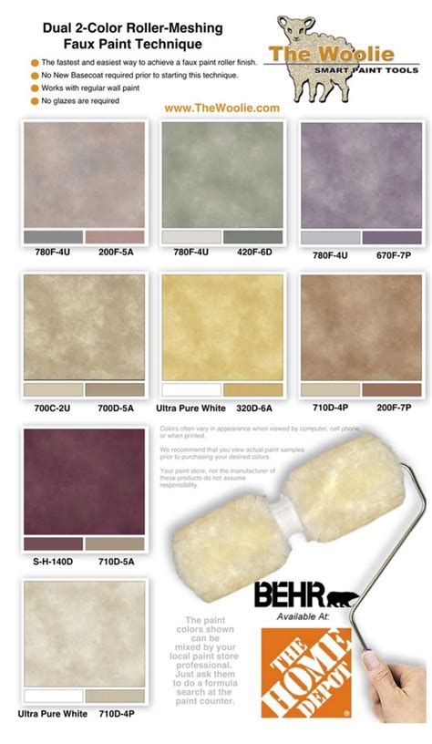 Home Depot Faux Finish Paint Color Combinations and Ideas using Behr Paint. Techniques and ...