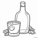 Alcohol Coloring Page 43513 34394 sketch template
