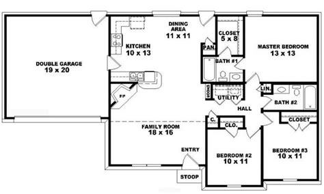 Topmost Simple 3 Bedroom 2 Story House Plans Wonderful – New Home Floor ...