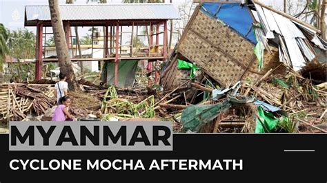 Cyclone Mocha aftermath: Rohingya refugee camps damaged - YouTube